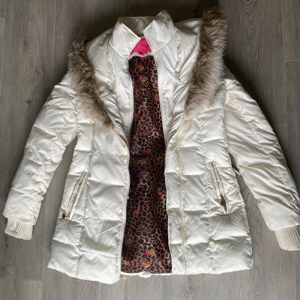 Betsey Johnson Mid-Length Puffer Coat
